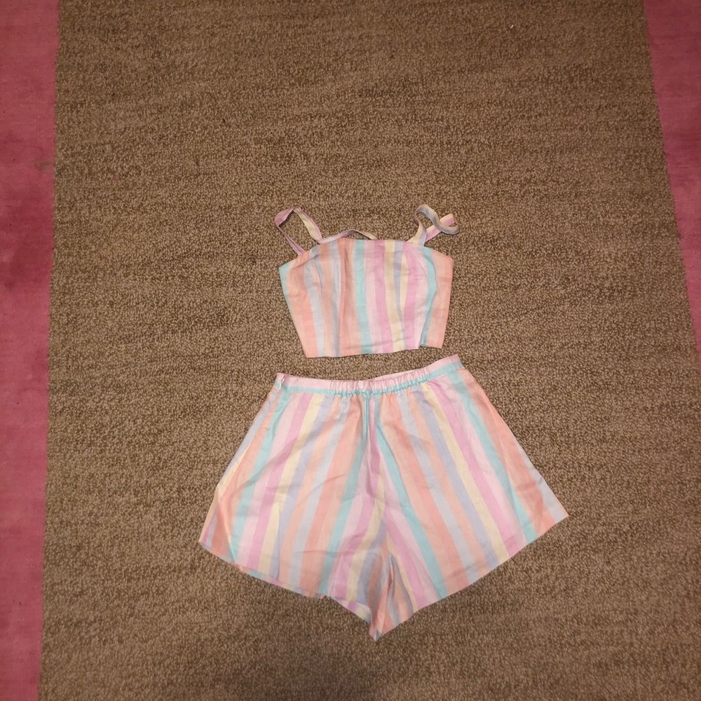 Summer short and crop top set